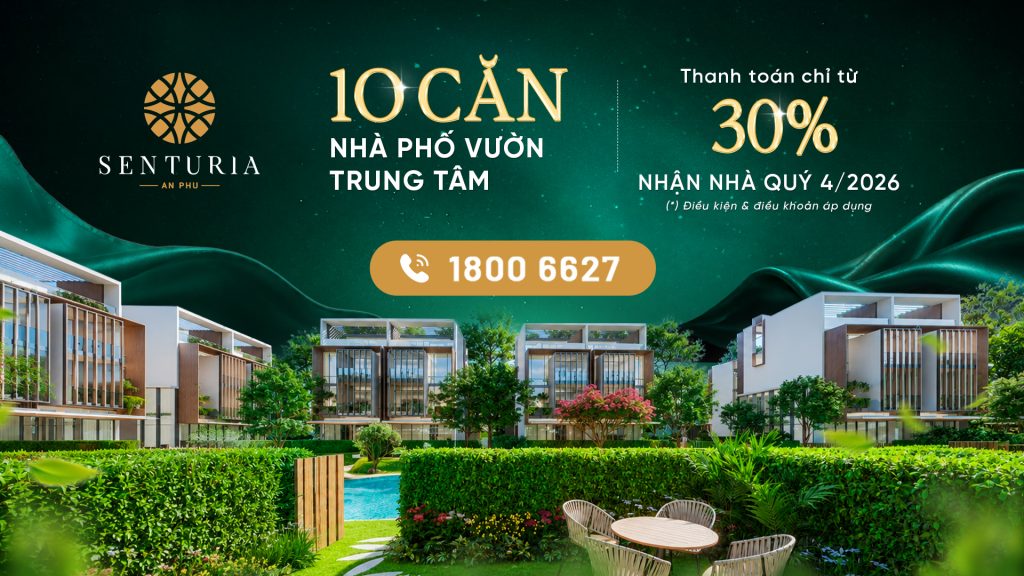 Thanh toán chỉ từ 30% sở hữu ngay nhà phố vườn trung tâm khu Đông TP.HCM